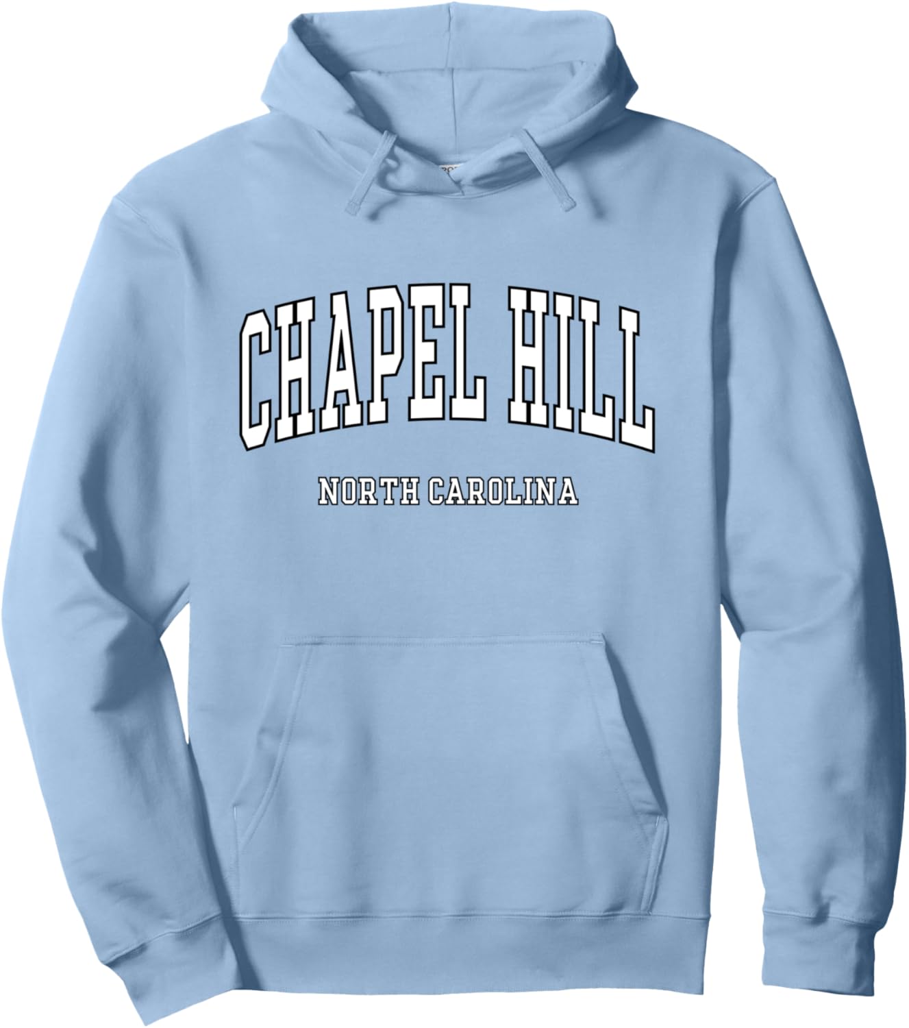 Chapel Hill   Vintage Classic Design Text North Carolina NC Pullover Hoodie