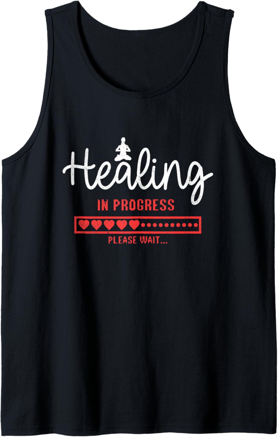 Healing In Progress Yoga Somatic Healing Breathing Namaste Tank Top