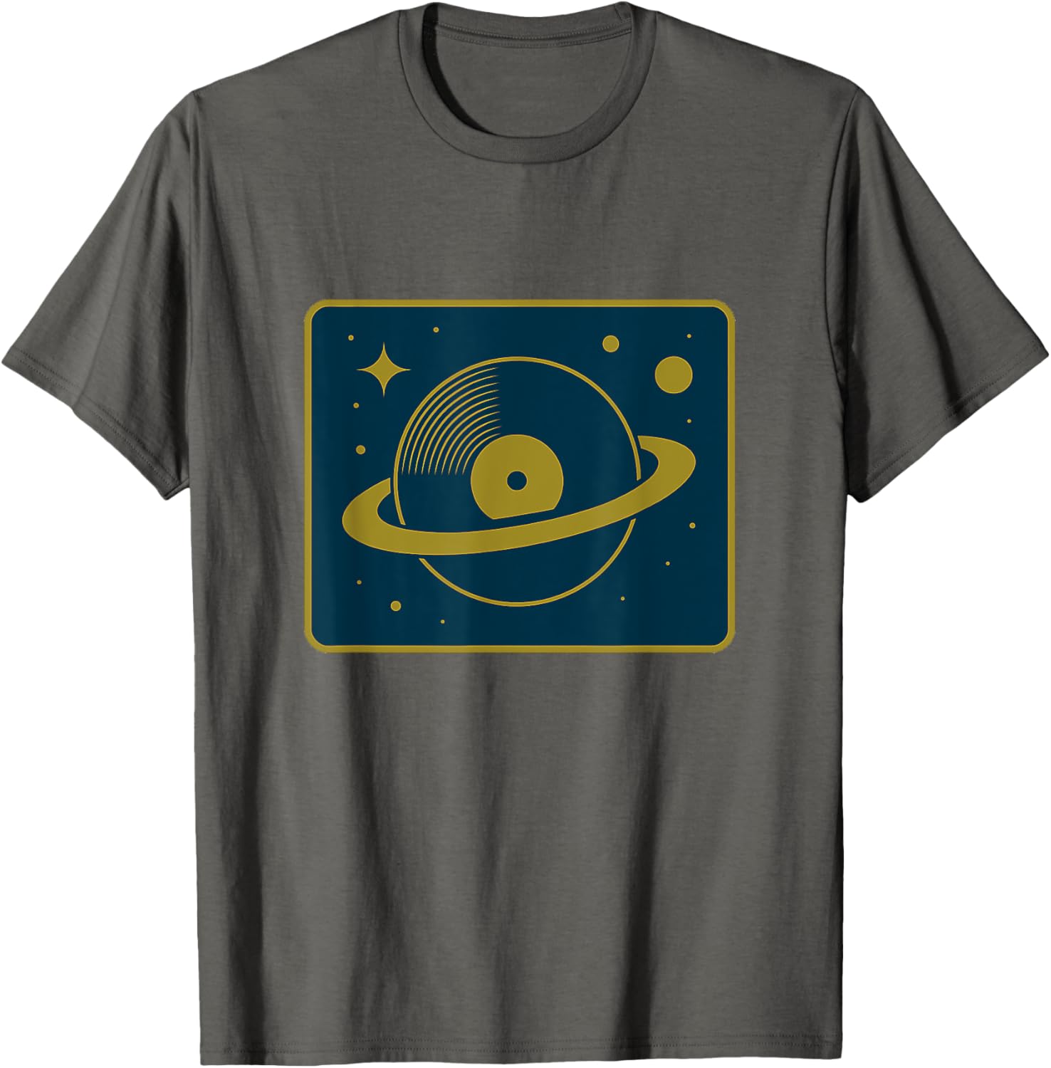 Vinyl Orbit \u2013 Retro Space & Music Graphic