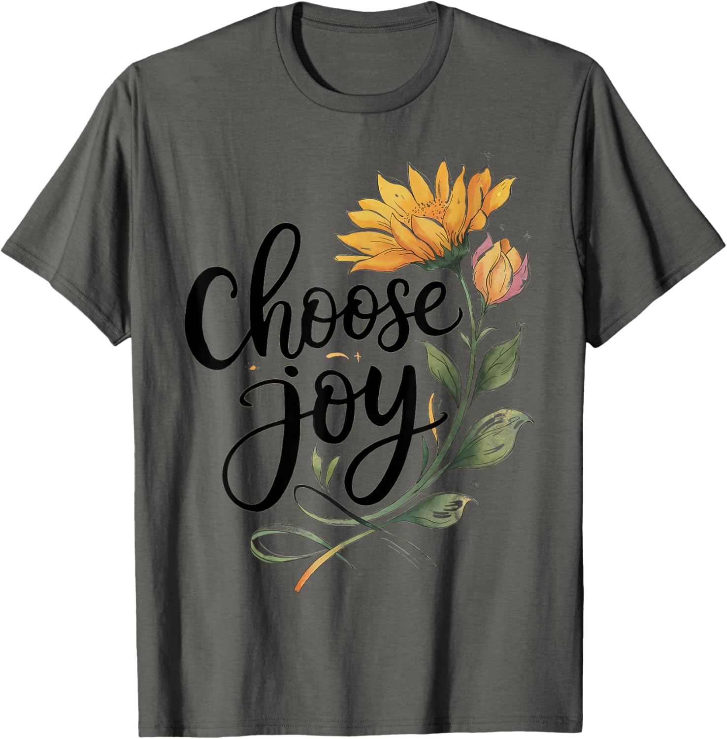 Choose Joy Inspirational Sunflower Floral Positive