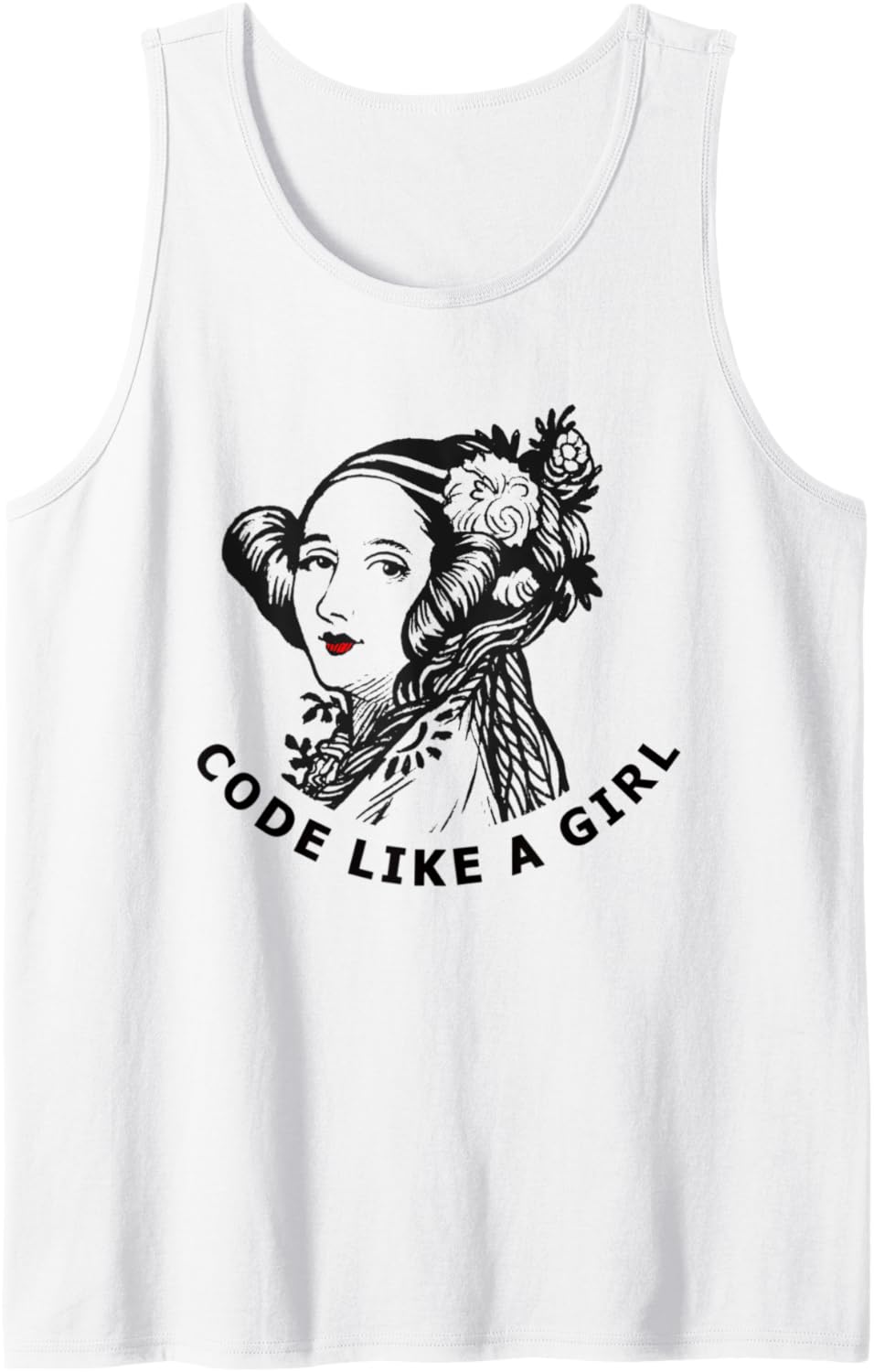 Ada Lovelace   Code Like A Girl Tank Top