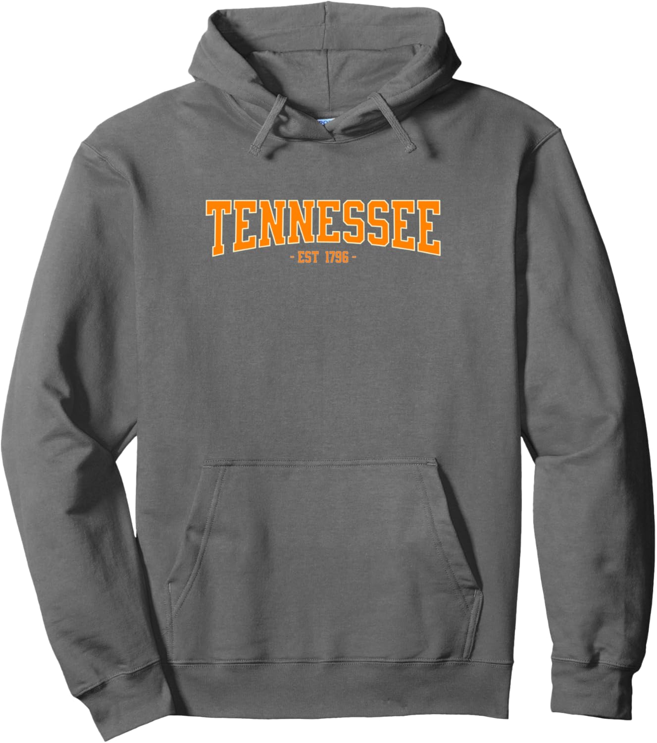 Classic TN Orange Print Retro Varsity Vintage Tennessee Pullover Hoodie