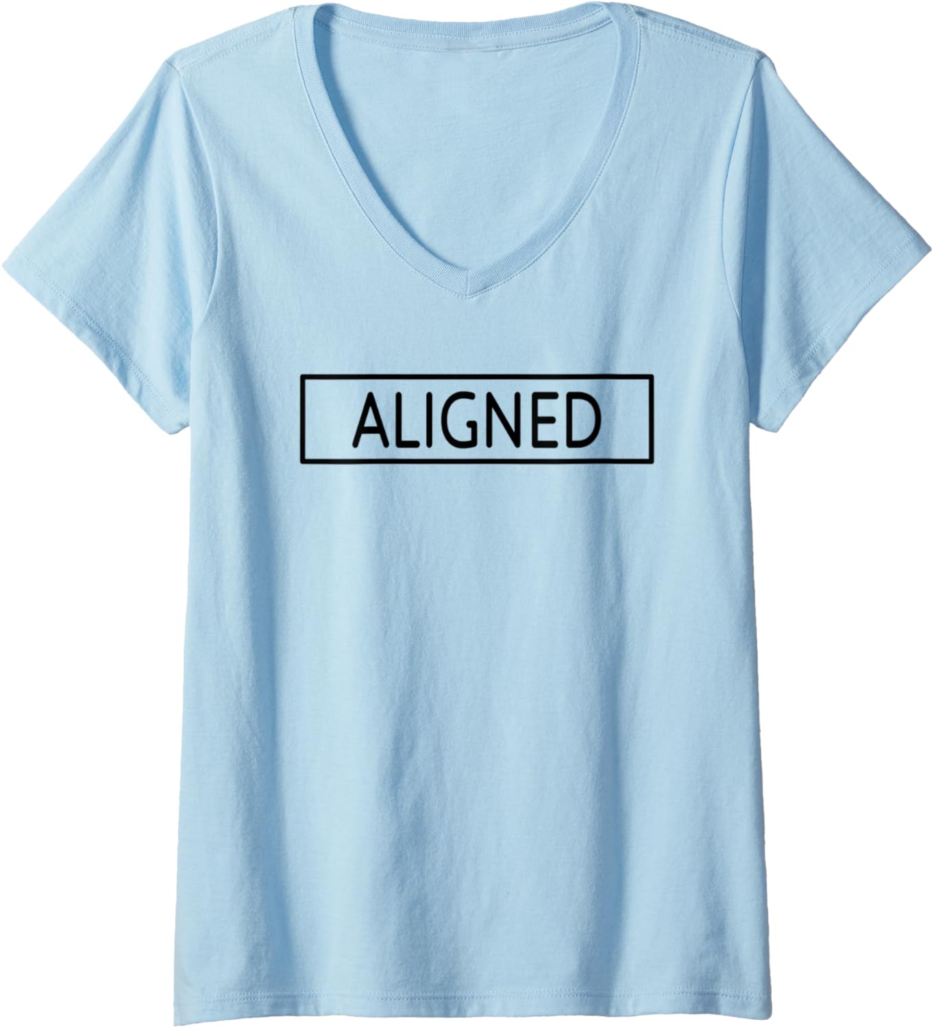 Womens Aligned V Neck