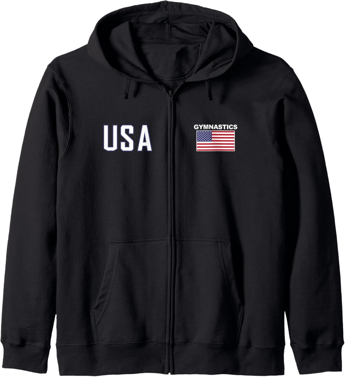 USA Flag Gymnastics Team Cool Gym Equipment Men Women Zip Hoodie