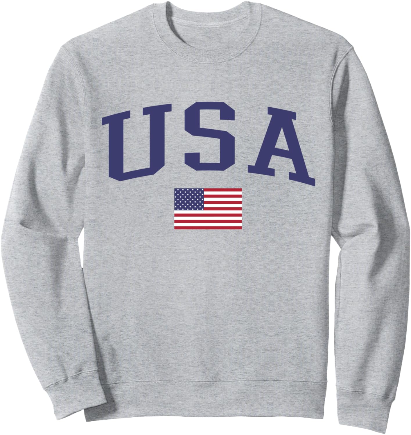 USA Flag Classic Grey Sweatshirt