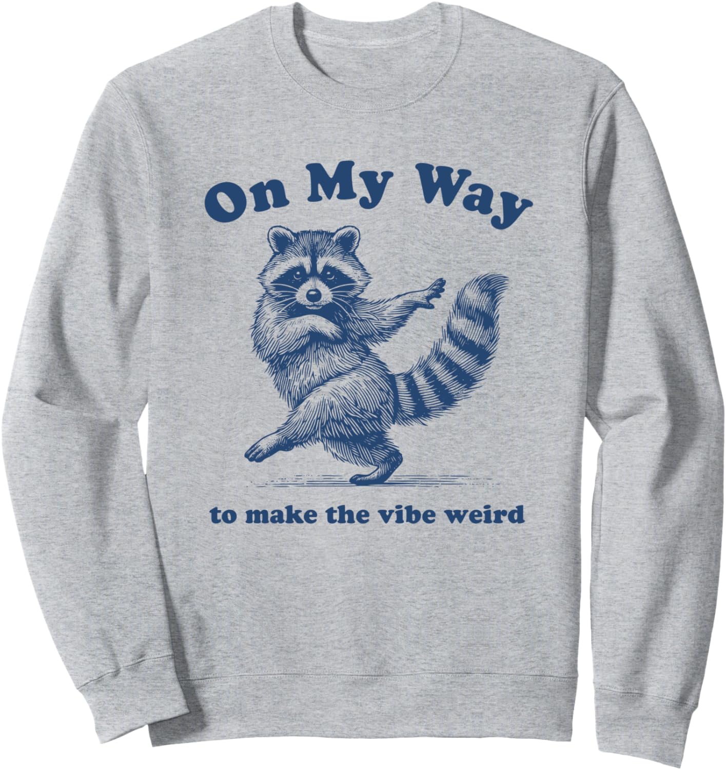 On My Way To Make The Vibe Weird Racoon Sweatshirt