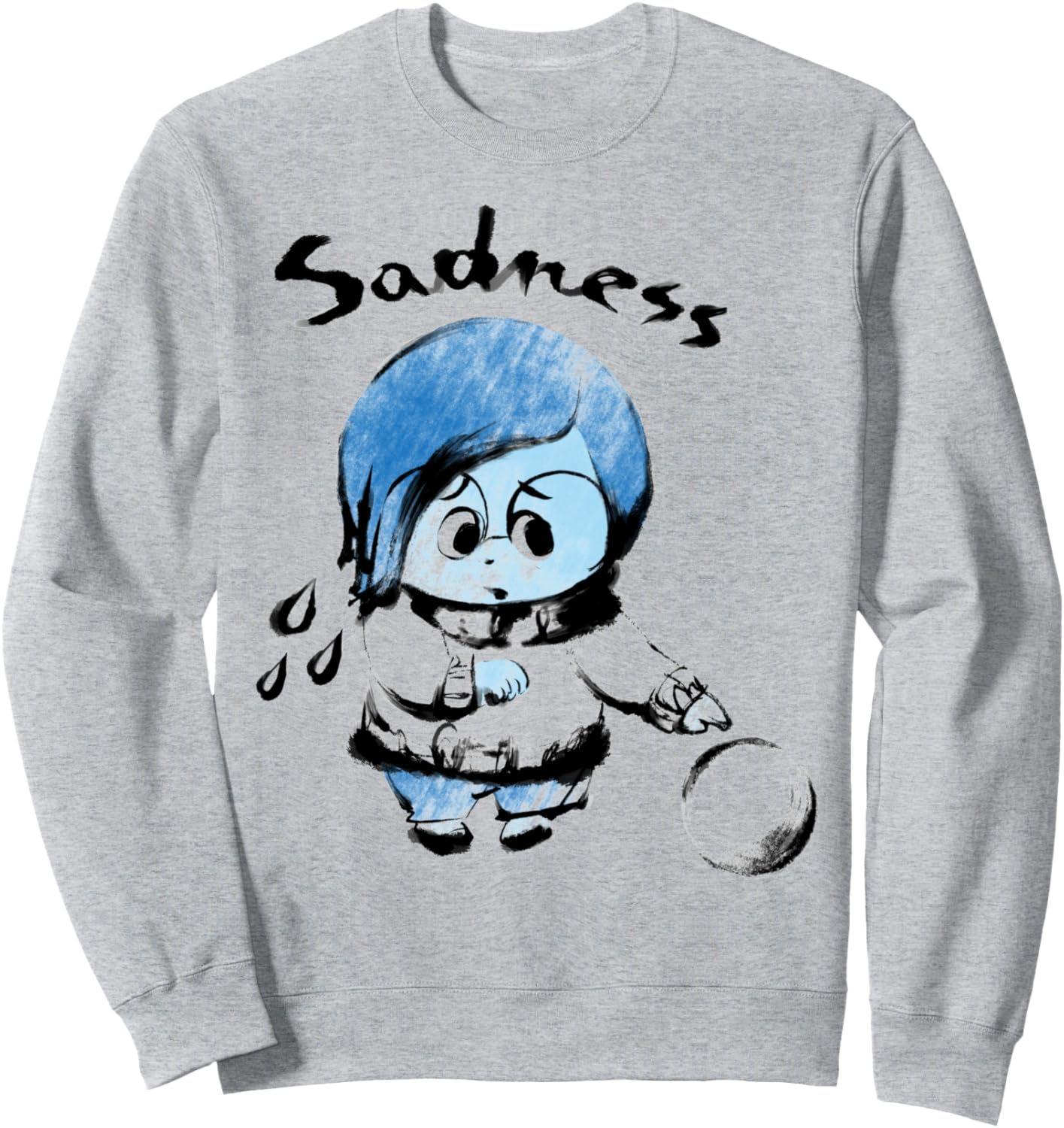 Disney Pixar Inside Out Sadness Watercolor Sweatshirt Sweatshirt
