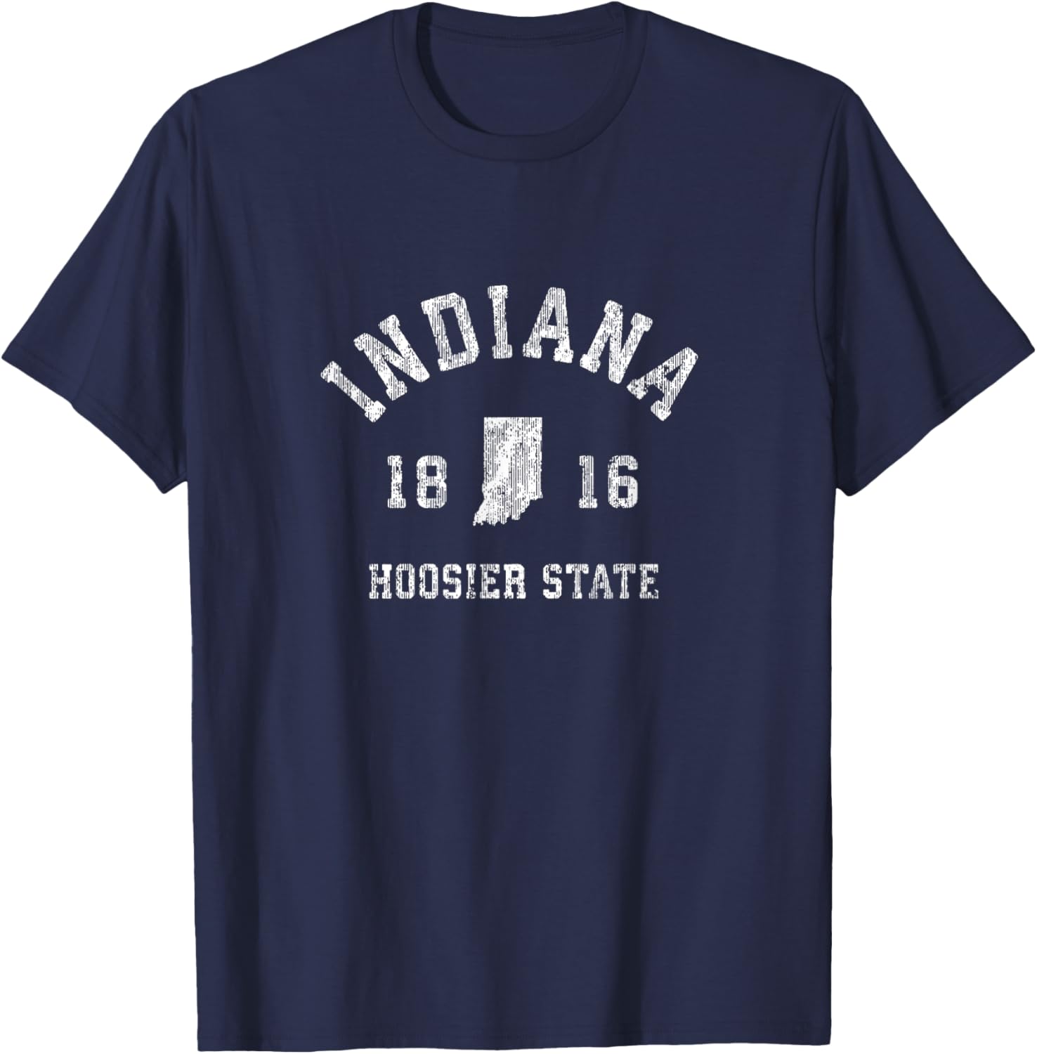 Indiana T Shirt Vintage Sports Design Retro IN State Tee