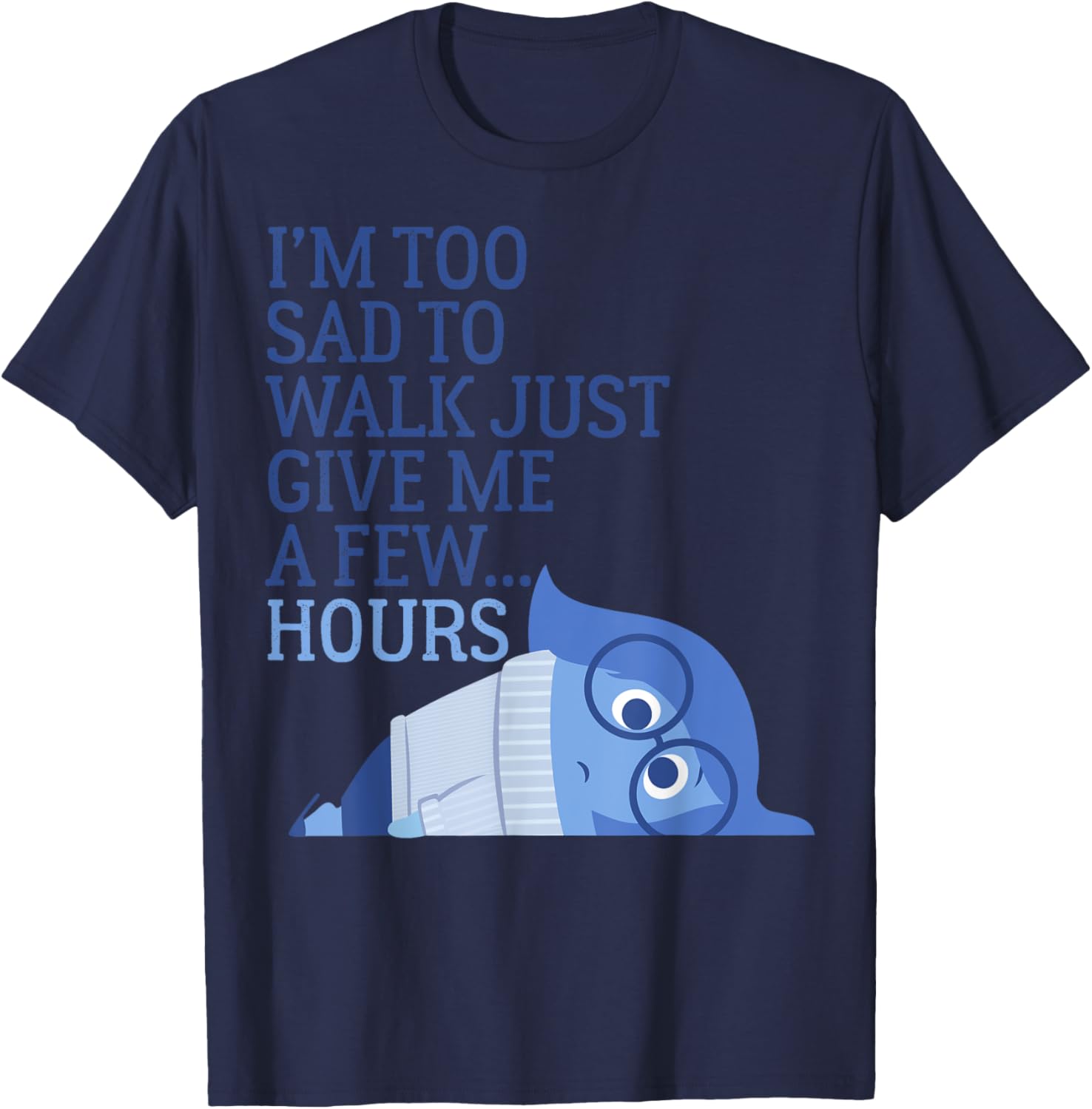 Disney Pixar Inside Out I'm Too Sad To Walk Emotion Portrait
