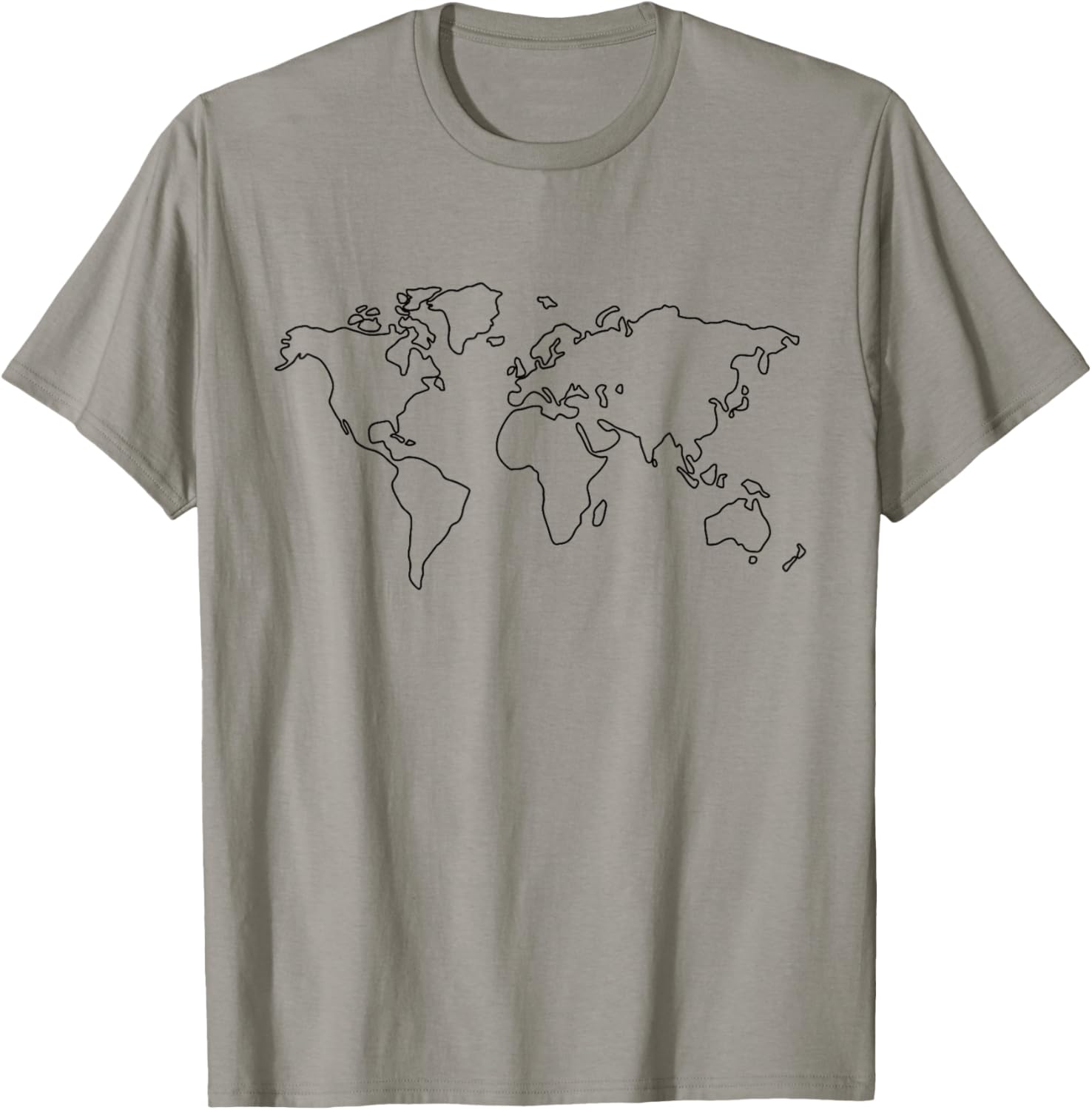 Minimalist Globe World Map T shirt Travel Traveler Graphic