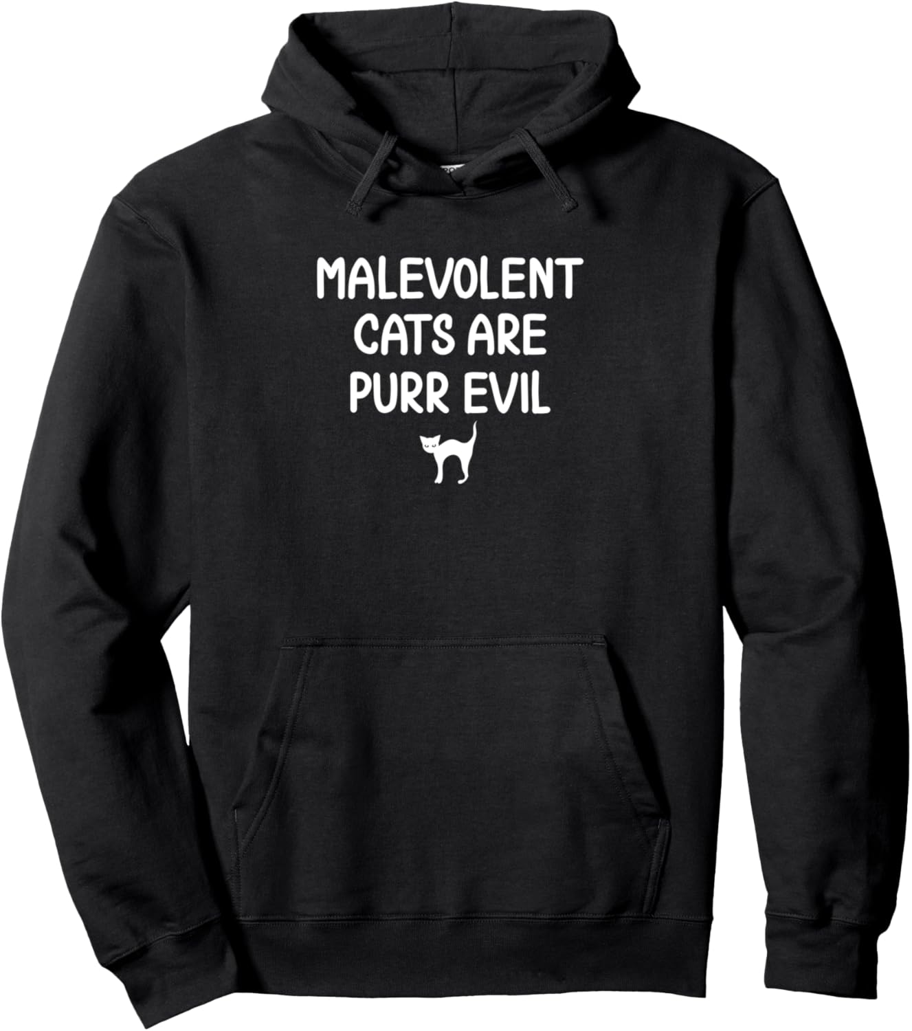 Funny Cat Lover Pun Women Owner Mom Purr Evil Love Cats Lady Pullover Hoodie