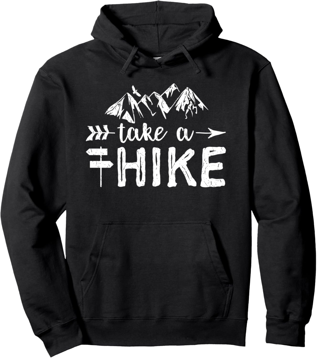 Take A Hike Hoodie   Hiking Mountains Outdoors Hiker Gift Pullover Hoodie
