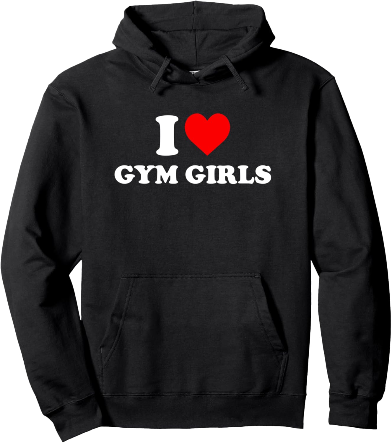 I Love Gym Girls Heart Pullover Hoodie