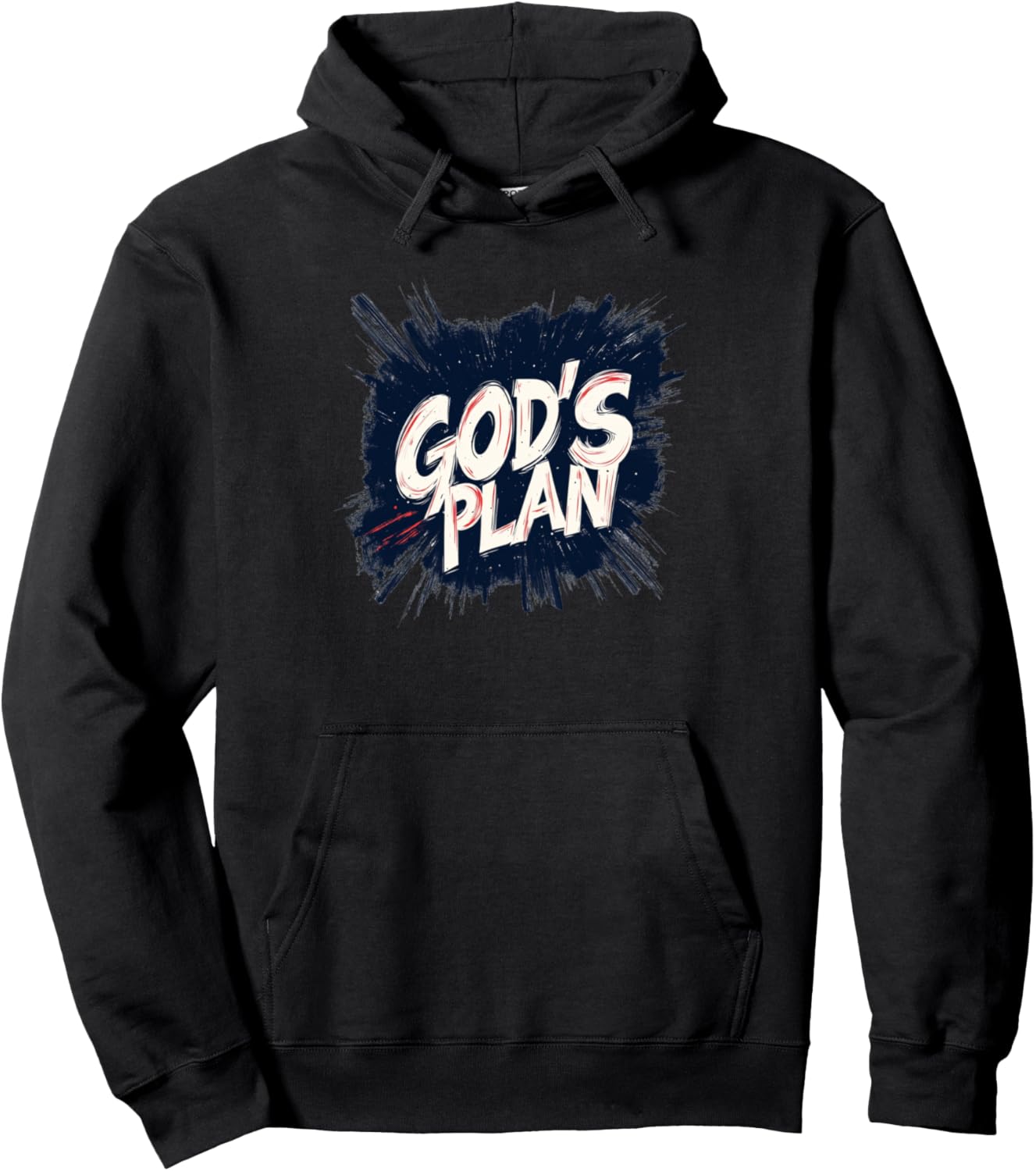 Funny God's Plan Statement Pullover Hoodie