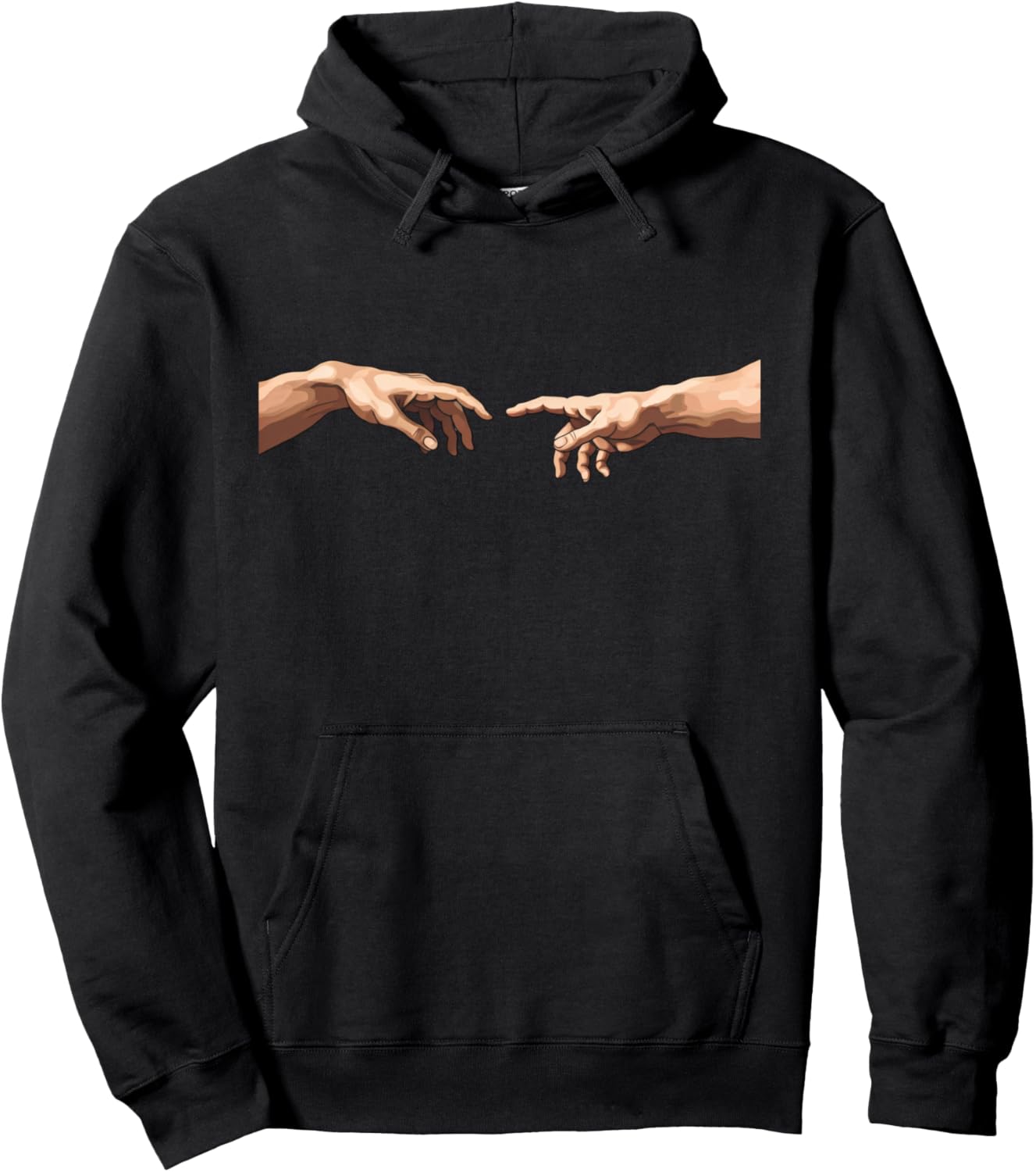 Creation of Adam Inspired Artwork Classical Art Design Pullover Hoodie