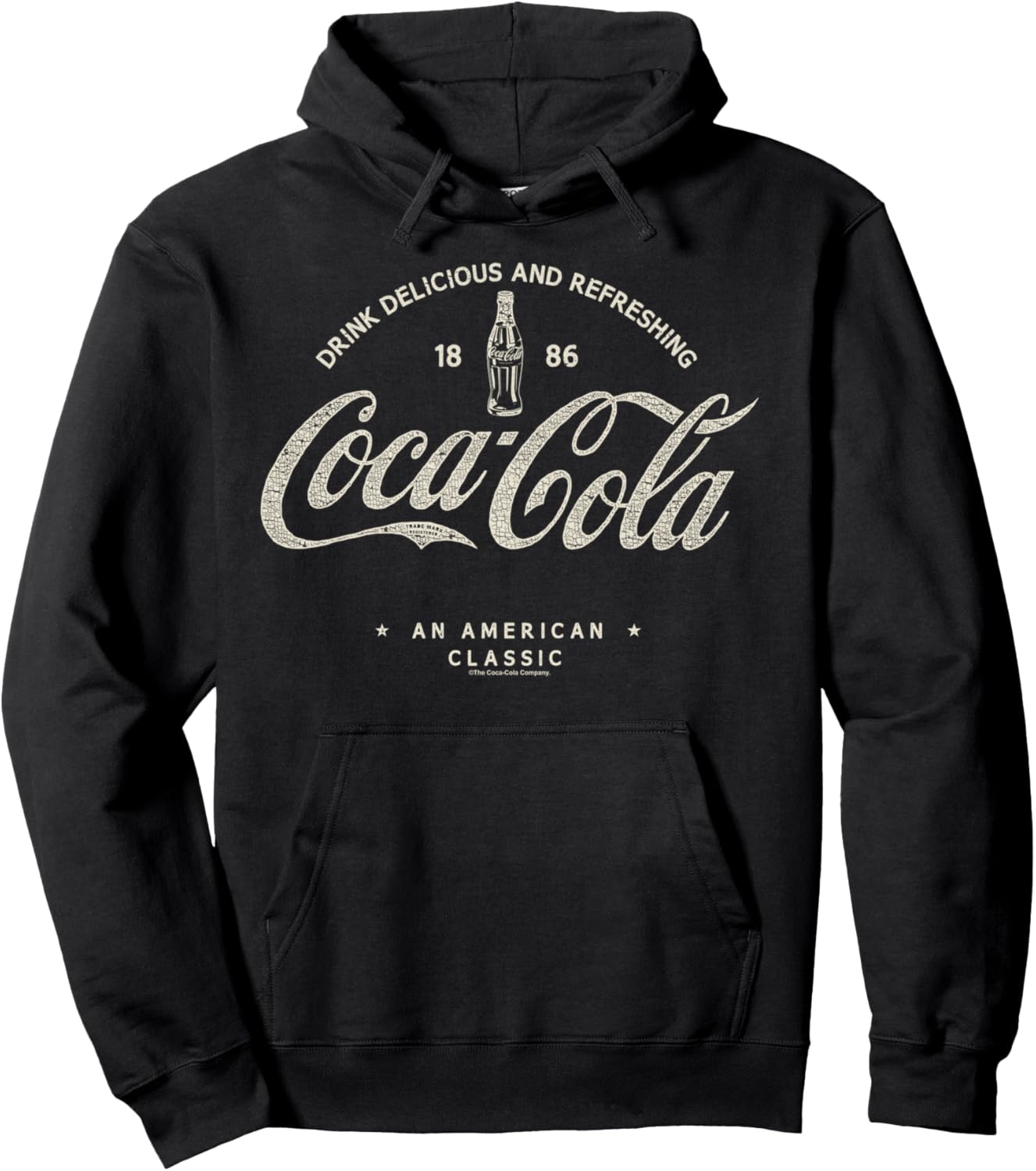 Coca Cola 1886 An American Classic Logo Pullover Hoodie