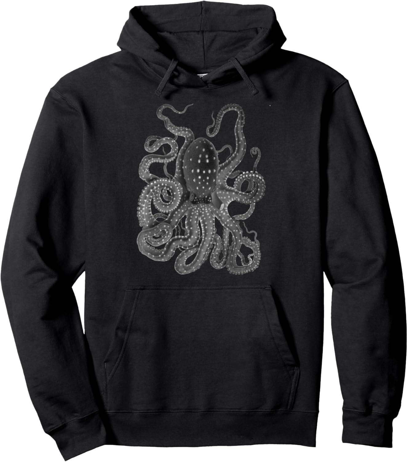 Kraken Art Designs Octopus Squid   Black Octopus Hoodie Pullover Hoodie