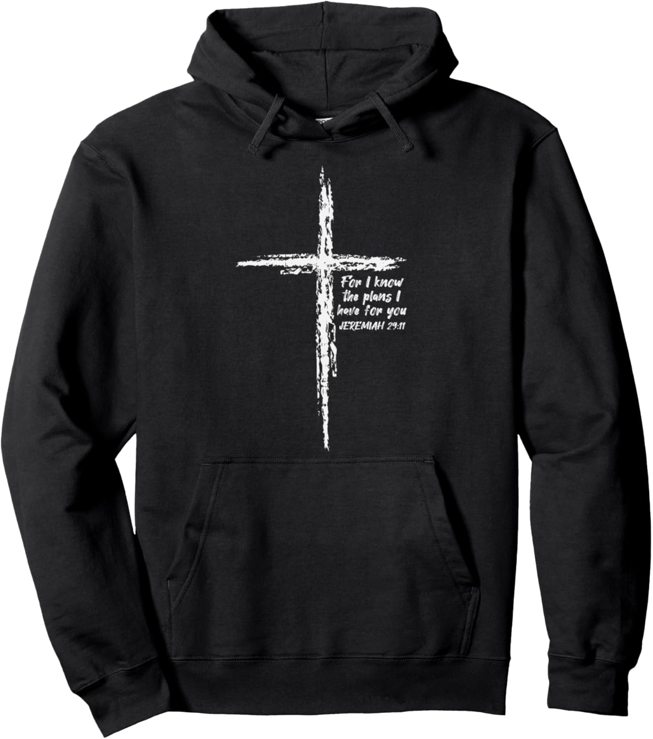 Cross I Know The Plans Verse Bible Jesus God Christian Gift Pullover Hoodie