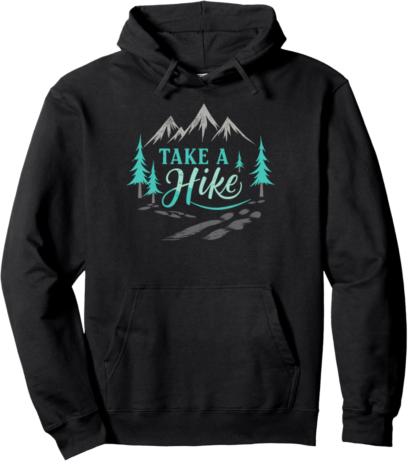Funny Vintage Mountain Hiking Take a Hike Backpacking Pullover Hoodie