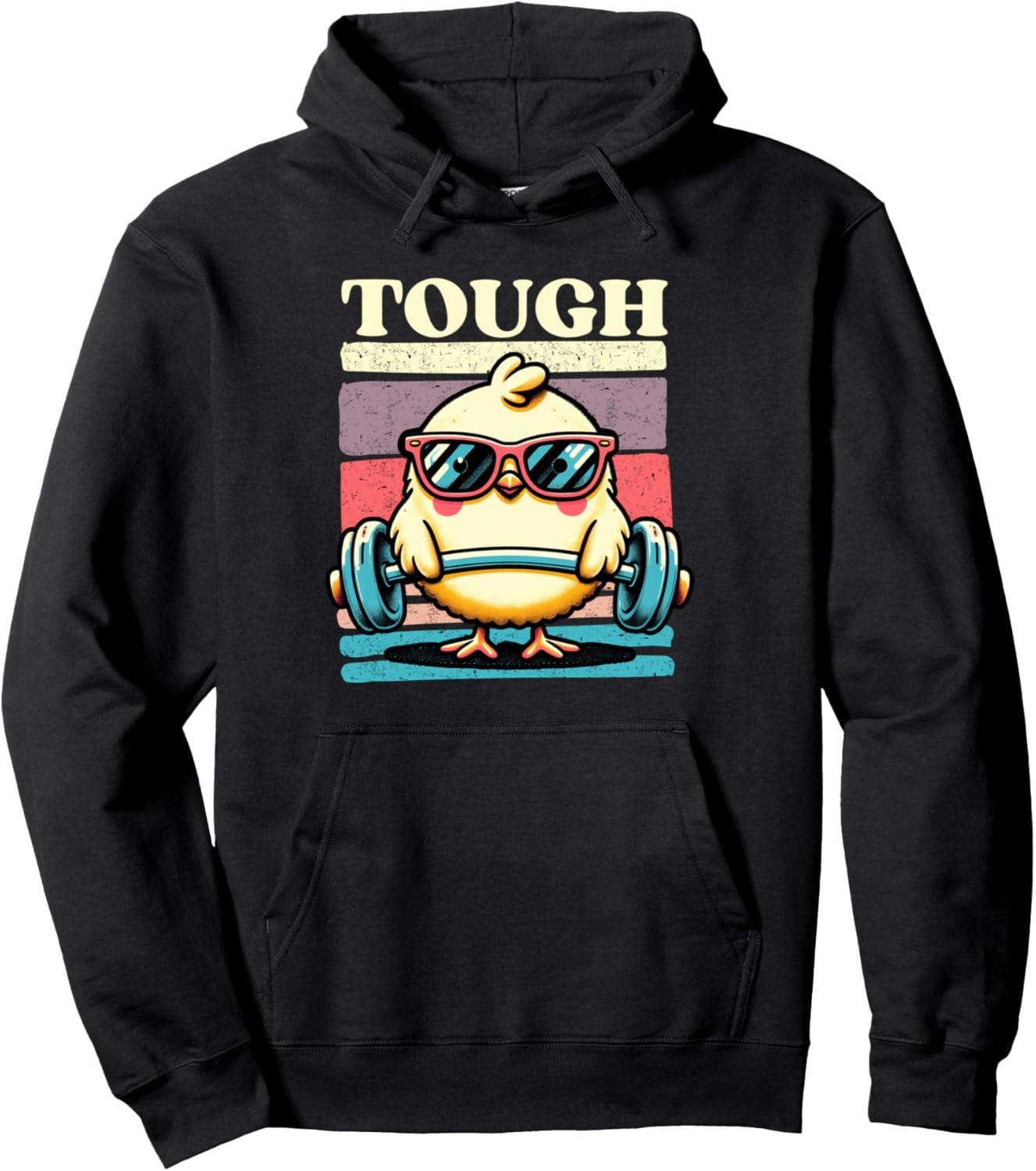 Funny Baby Chick Gym Tee Teen Girls Women One Tough Chick Pullover Hoodie