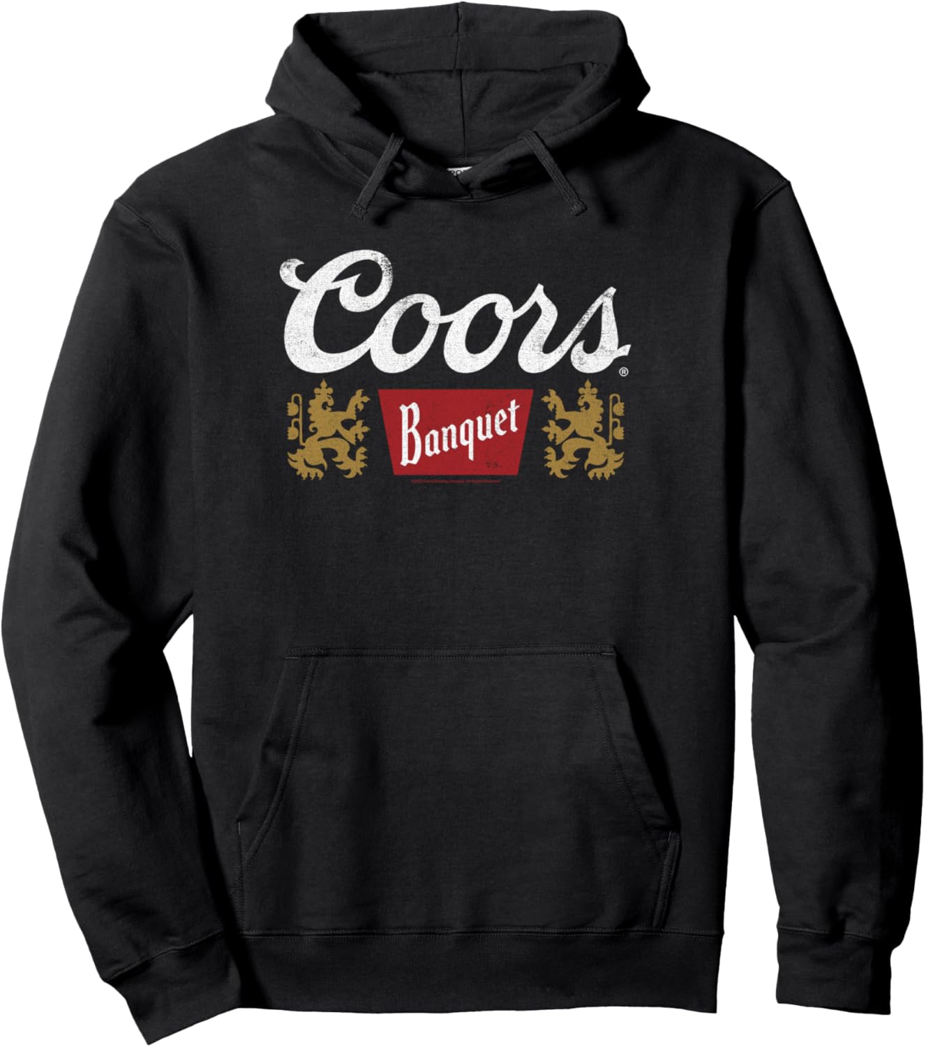 Coors Classic Banquet Beer Centered Logo Pullover Hoodie