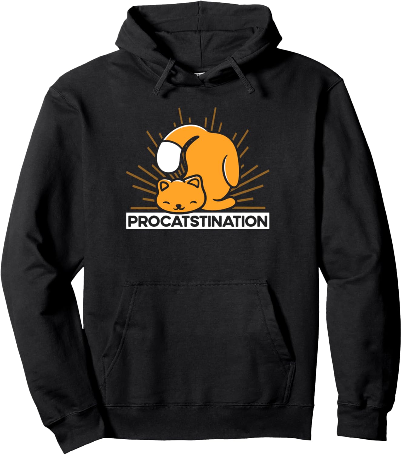 Procatstination Cat Lover Sayings Pun Cat Mom Funny Pullover Hoodie