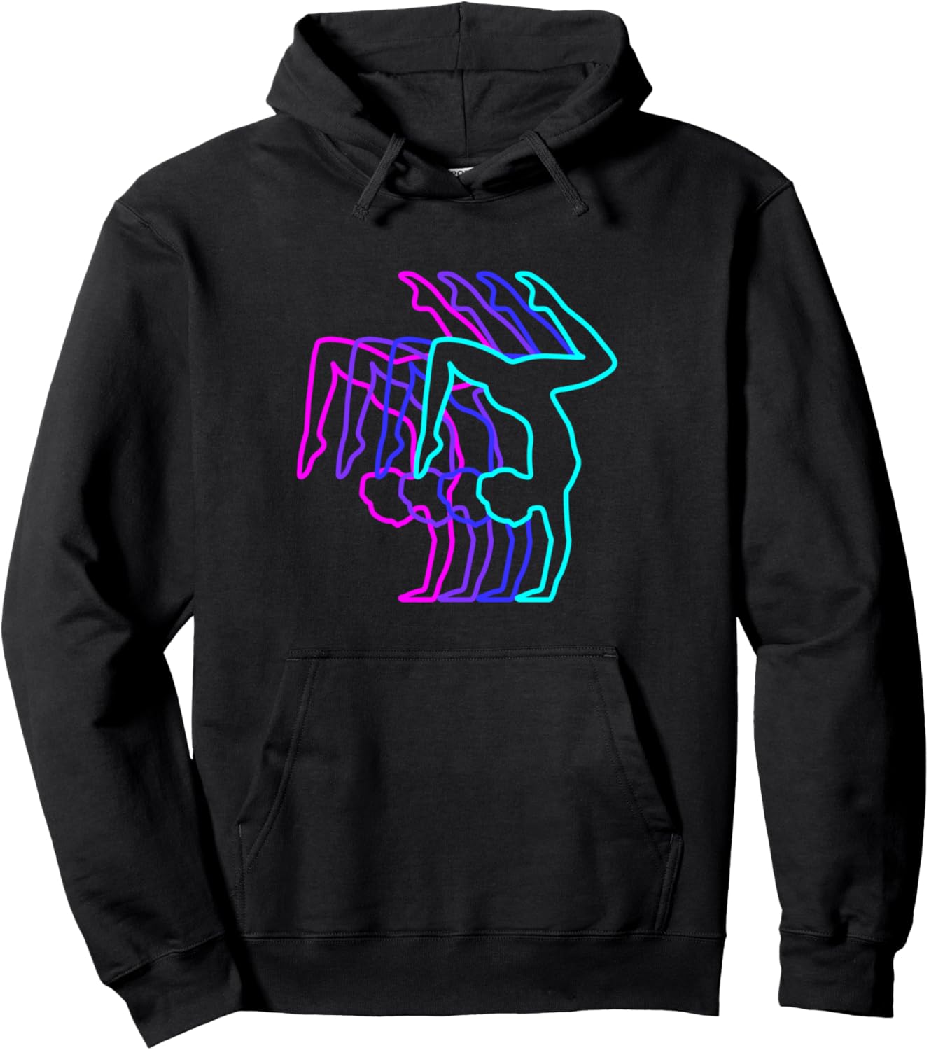 Vintage Retro Classic Girls Gymnastics Gymnast Pullover Hoodie