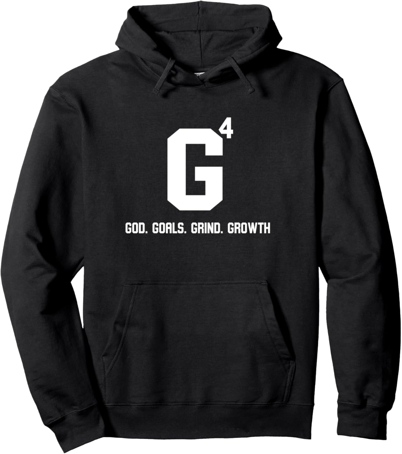 God Goals Grind Growth Pullover Hoodie