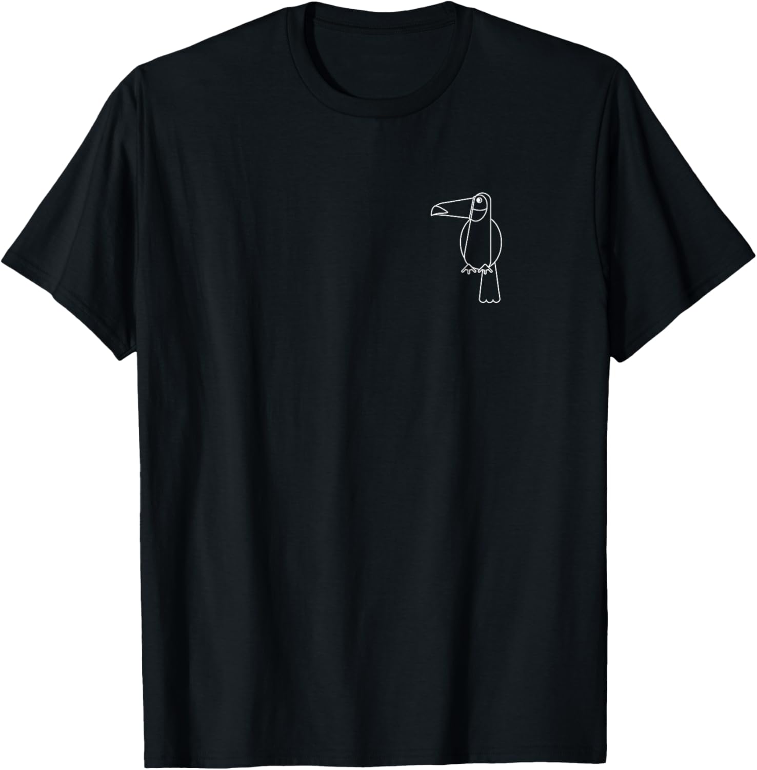 Toucan Icon Minimalist Graphic Tee Shirt