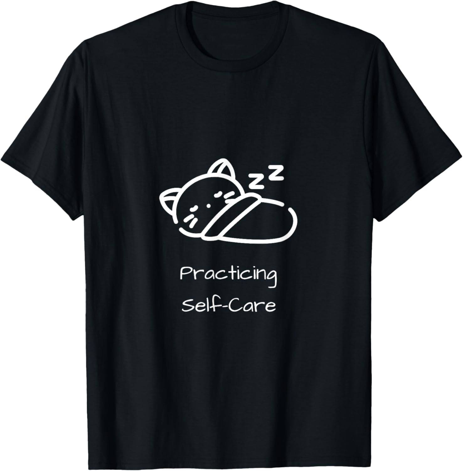 Practicing Self Care Funny Lazy Cat | Relaxation Aesthetic Men