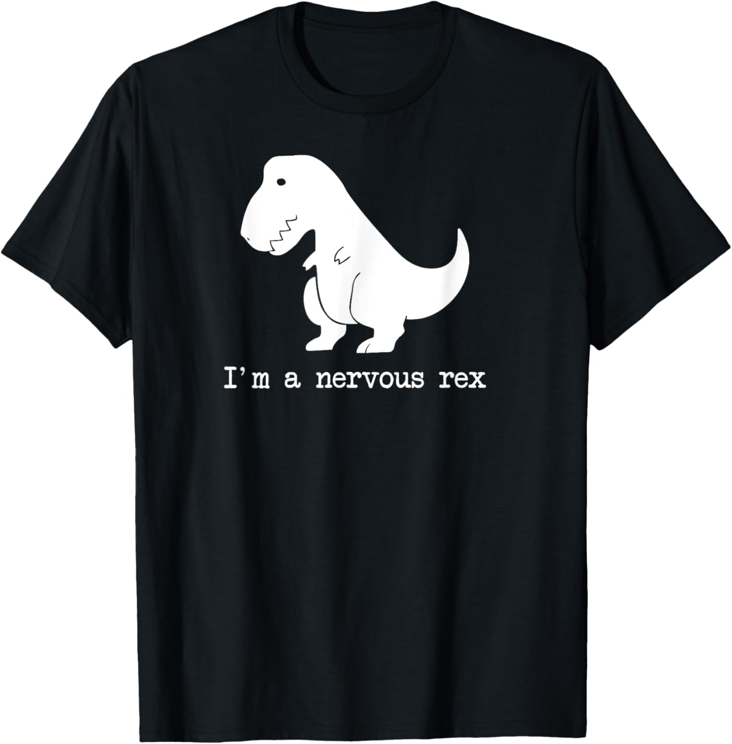 Funny Mental Health Awareness Trex Dinosaur with Anxiety