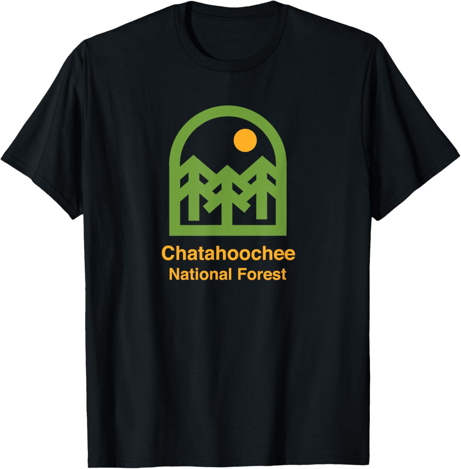 Chatahoochee National Forest Vintage Style Minimalist Trees