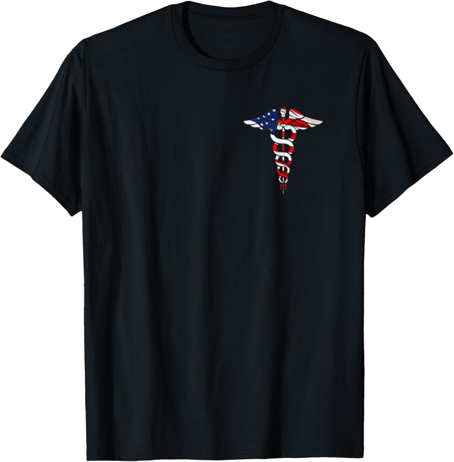 Funny Shirt Nurse Caduceus American flag Hot Trend