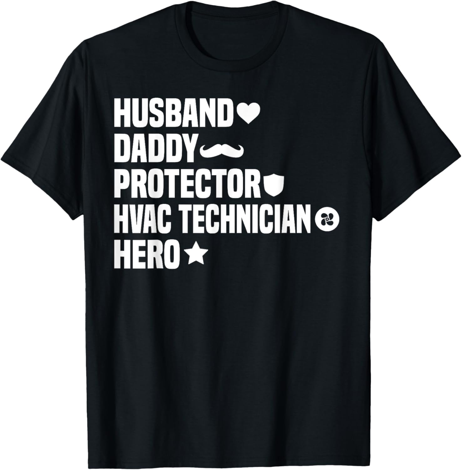 Mens Husband Daddy Protector Hvac Technician Hero