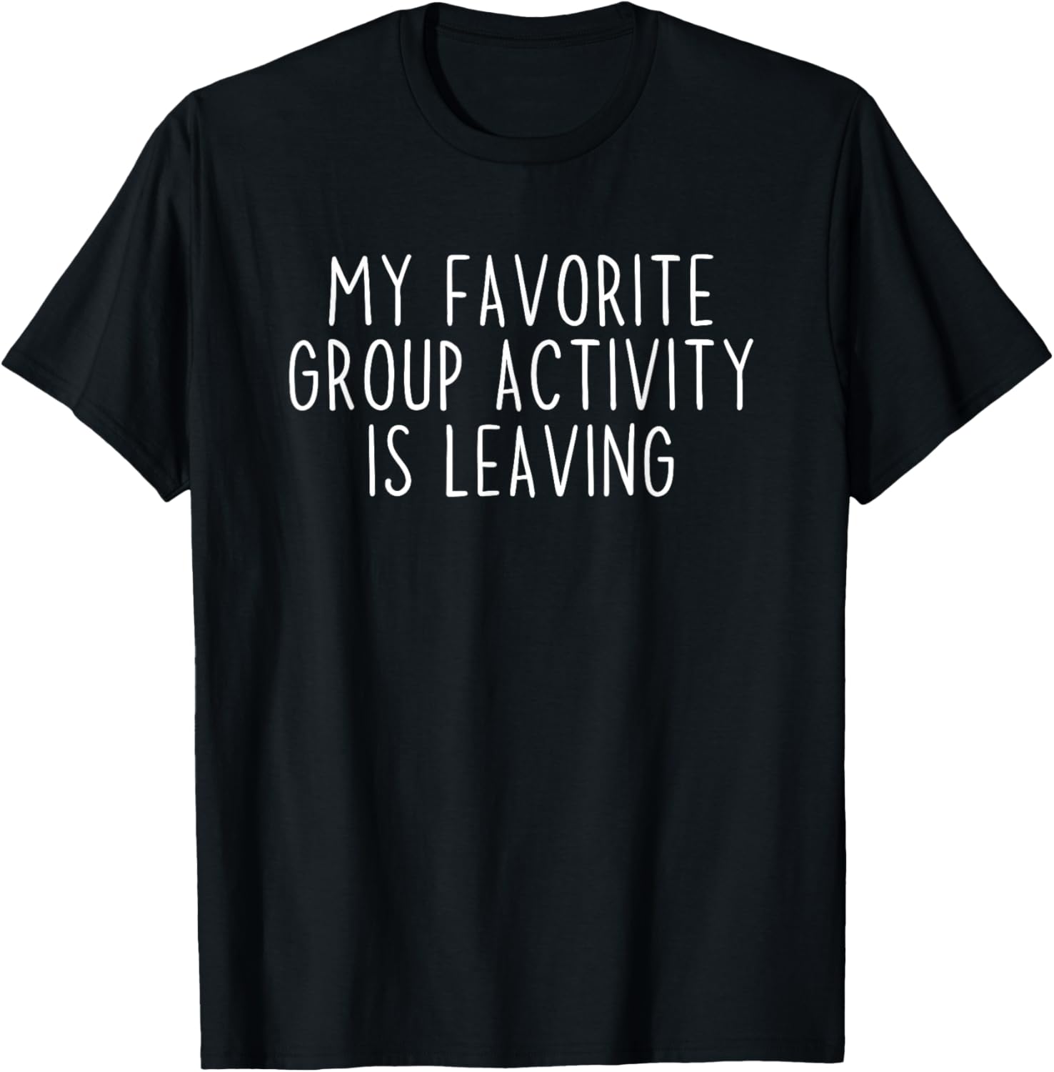 Antisocial Introvert Tee Co. Funny Introvert Antisocial Sarcastic Humorous Black Unisex Adults Small Cotton 65% Polyester 35% Short Sleeve Classic Fit Crew Neck