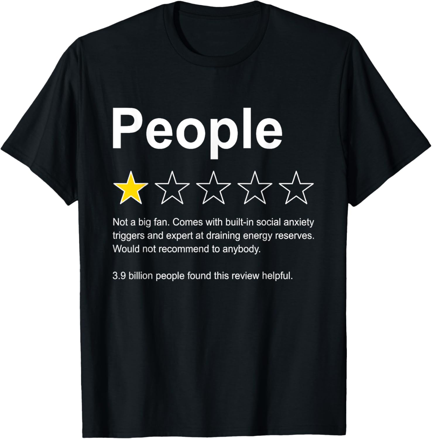 People One Star Rating Would Not Recommend Funny Introverts