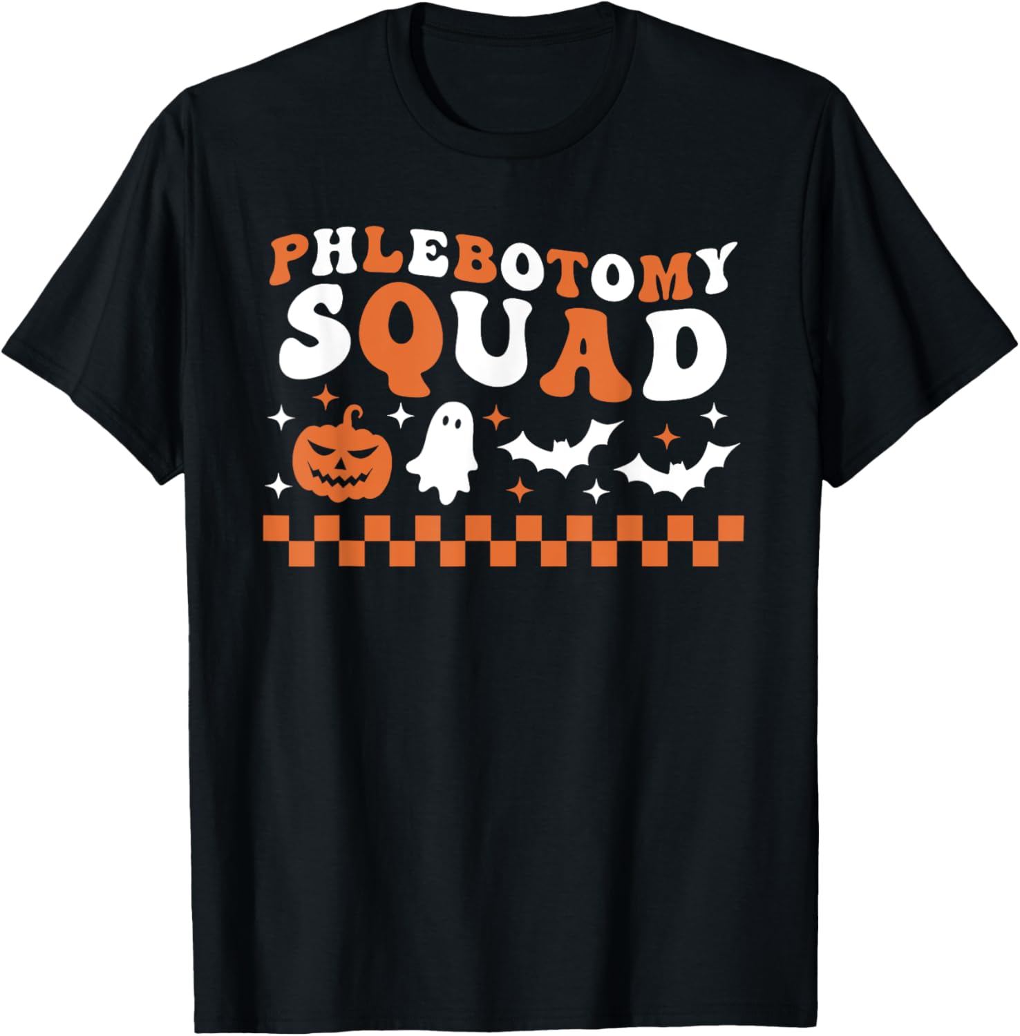 Phlebotomy Squad Halloween Retro Groovy Phlebotomist