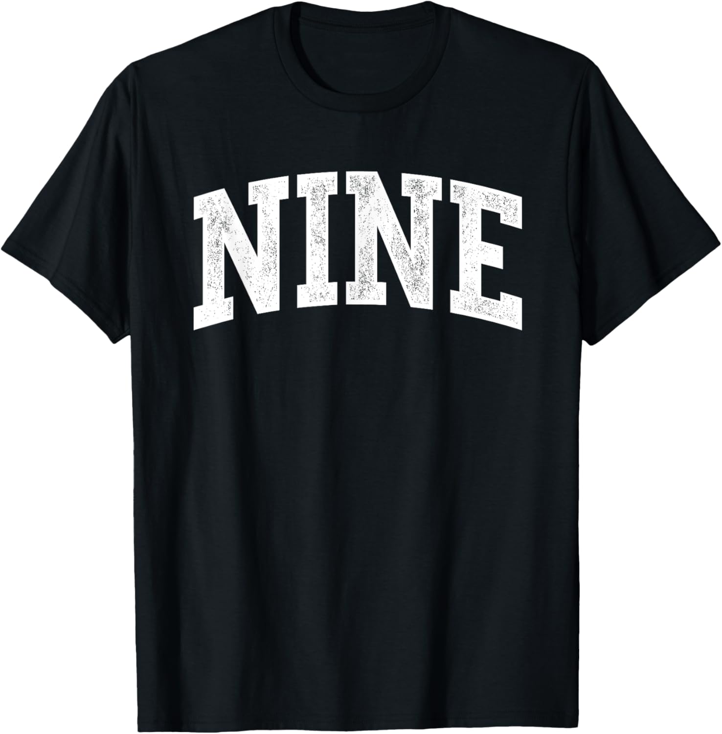 Nine Minimalist 9th Birthday Design 9 Year Old