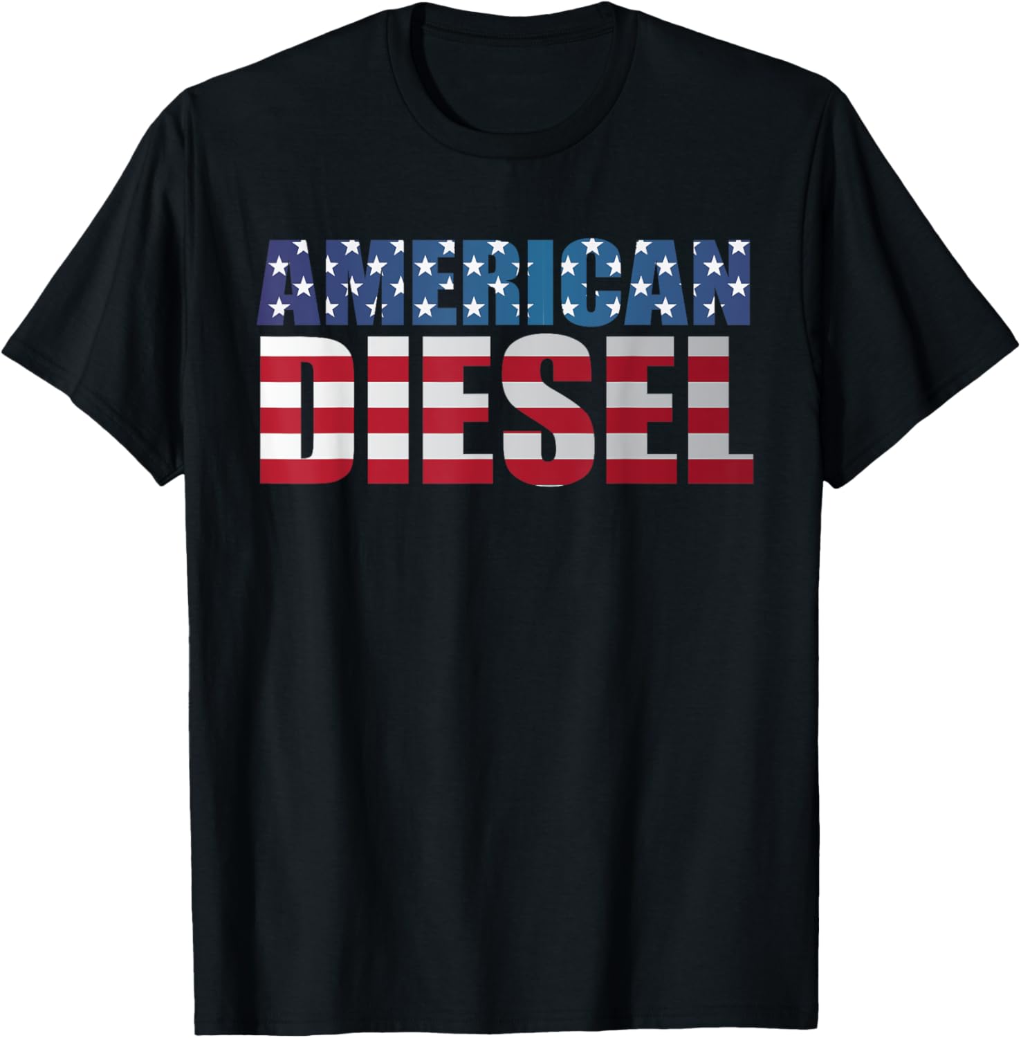 American Diesel Truck Shirt, Diesel Flag USA America TShirt