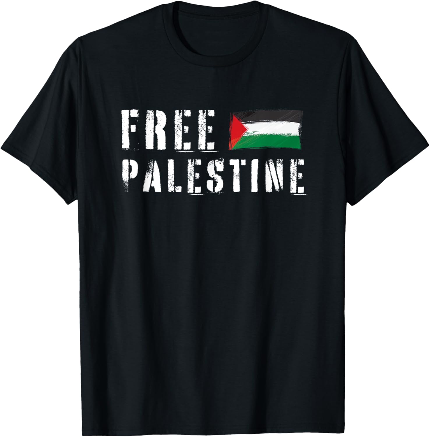 Free Palestine With Flag Support and Stand With Palestine