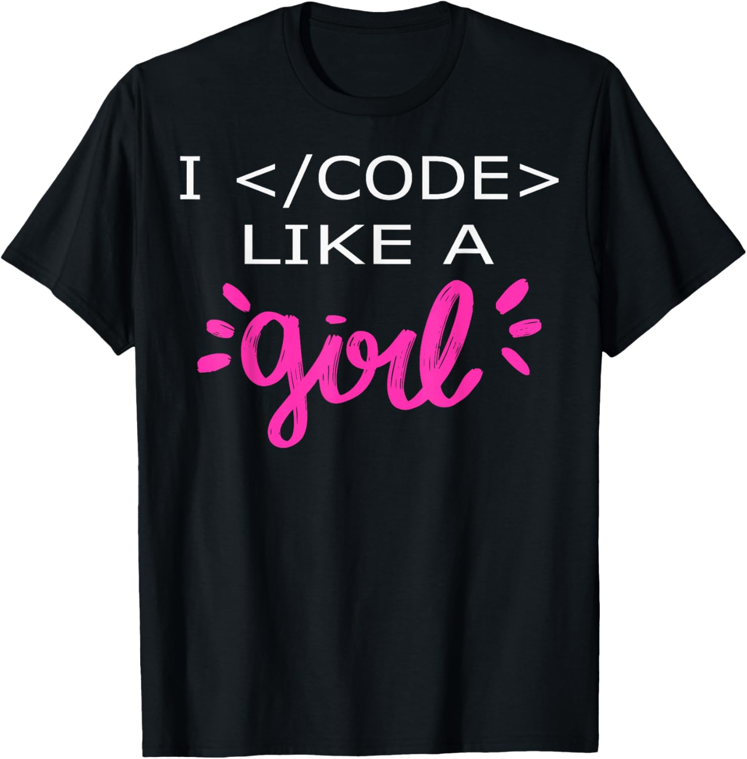 I Code Like A Girl Funny Binary Coding Computer Science
