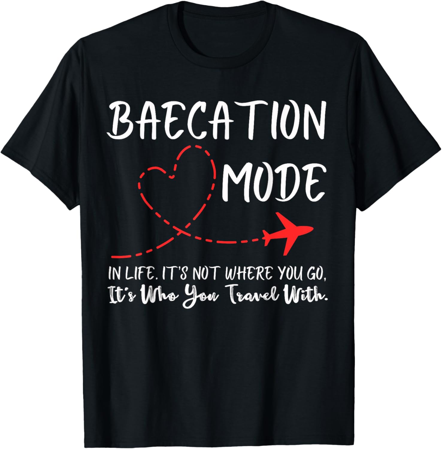 Funny Couple Matching Outfits For Baecay apparel Cute Couples Trip Matching Vacation Baecation Mode Vibes Tee