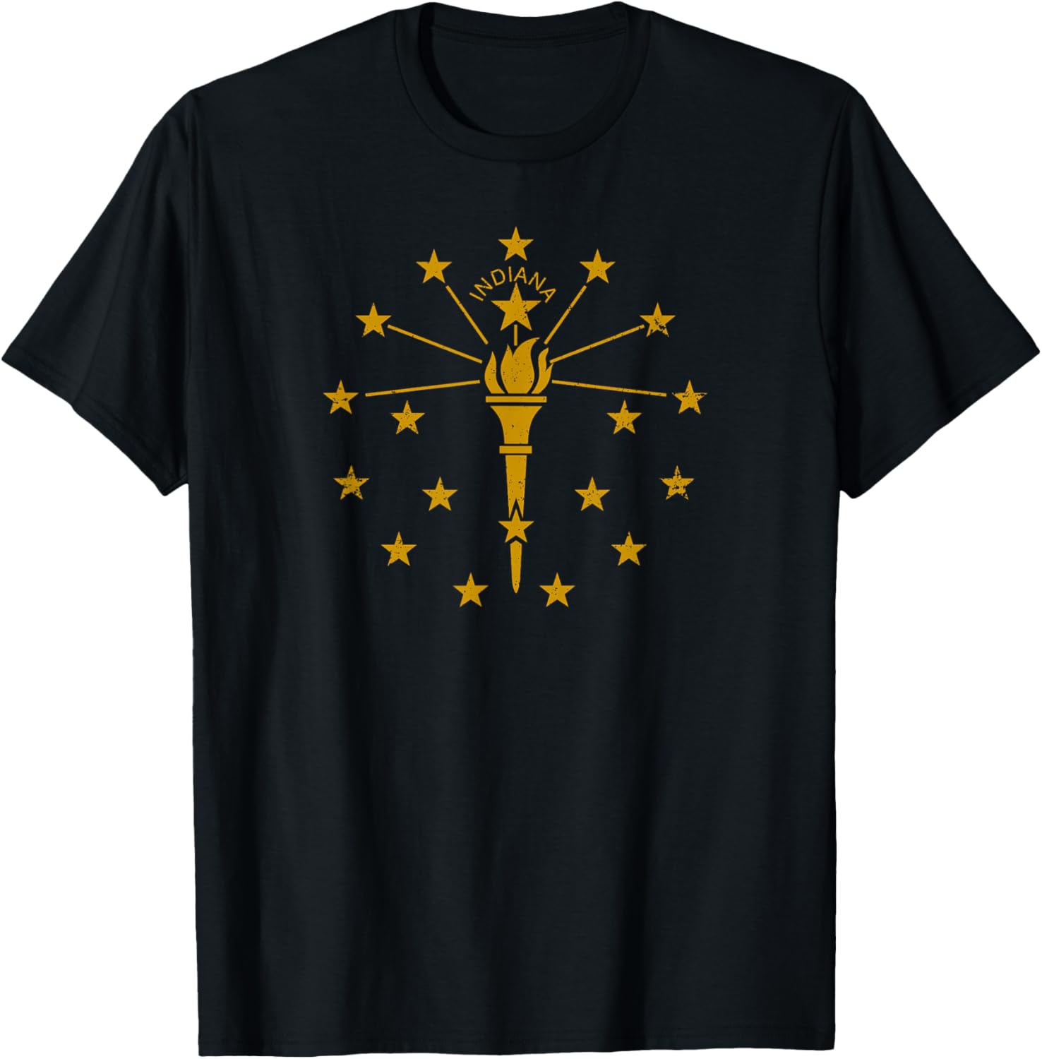 State Flag of Indiana Vintage Cool Distressed Shirt Gift