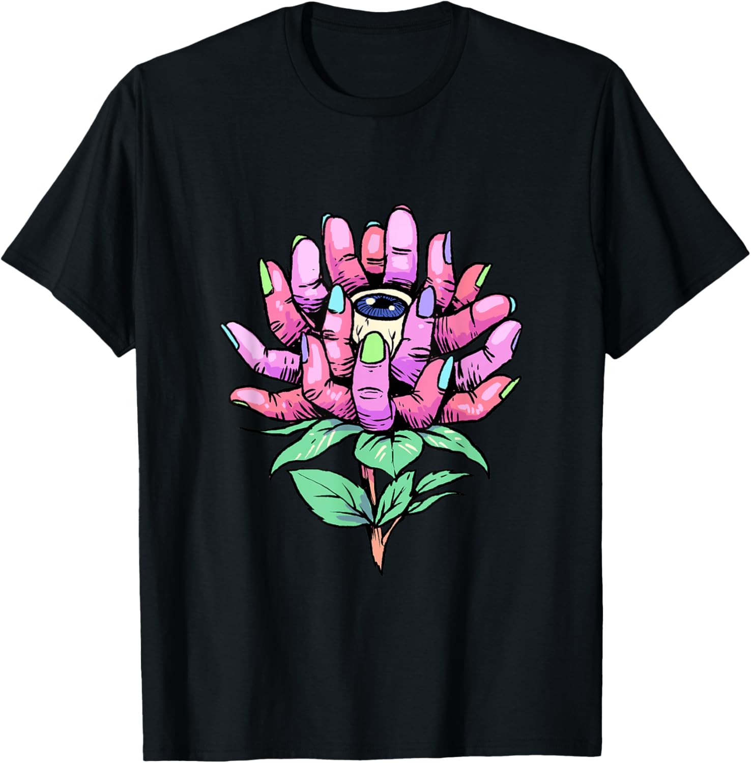 Weirdcore Flower Shirt Eyeball Flower Plant Lover Dreamcore