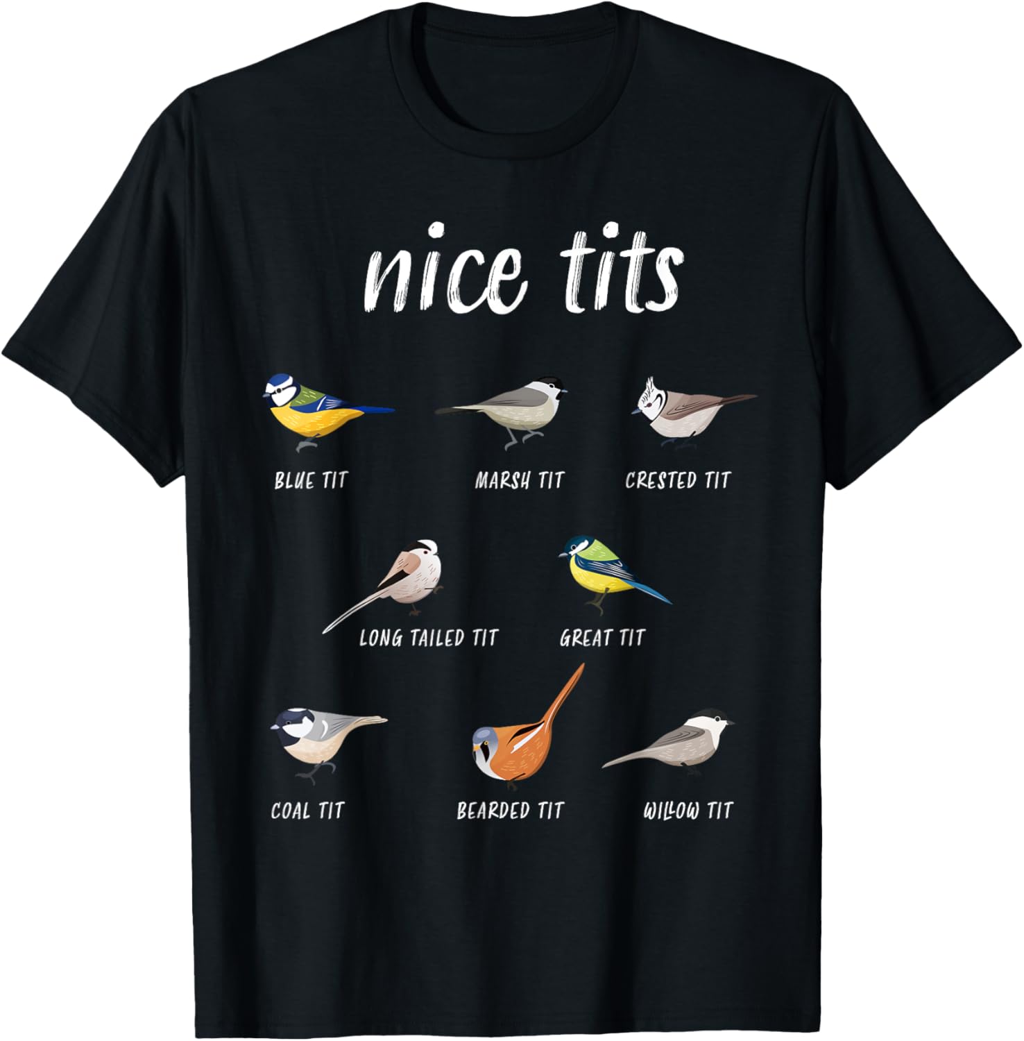 Nice tits funny bird watching gift Birder Men Dad