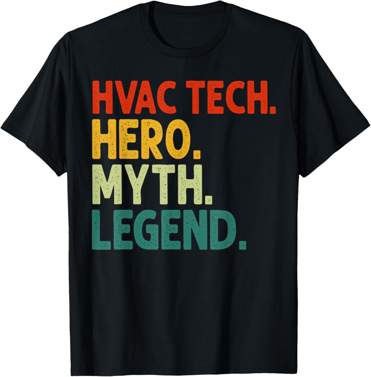 HVAC Technician Hero Myth Legend Vintage Funny HVAC
