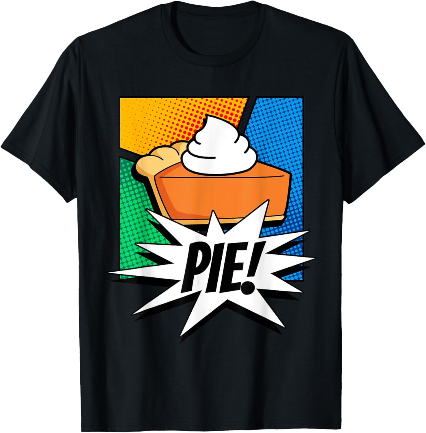 Cute Pop Culture Pie Comic Book Art Graphic
