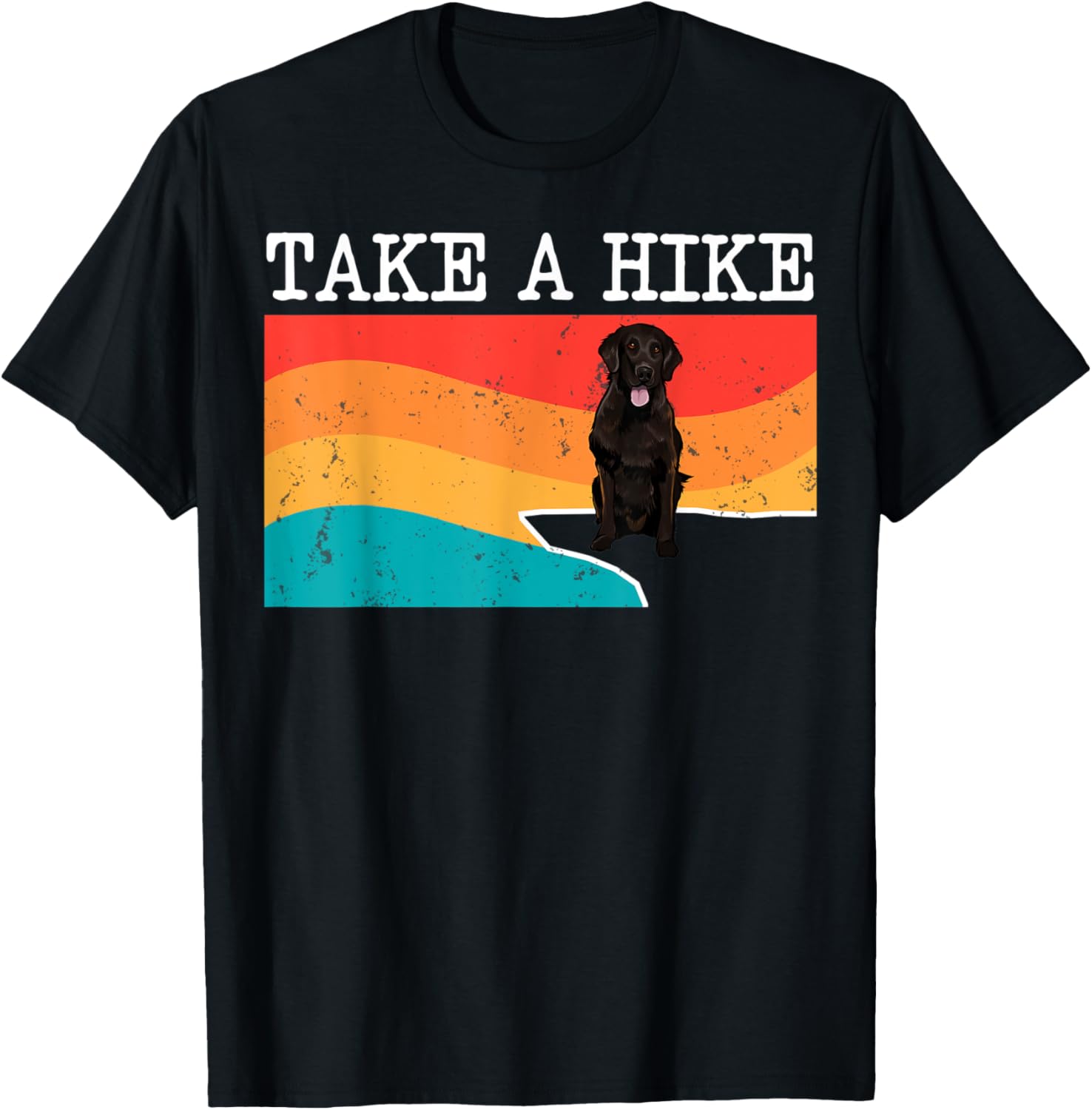 Funny Take A Hike Flat Coated Retriever Graphic Hiking