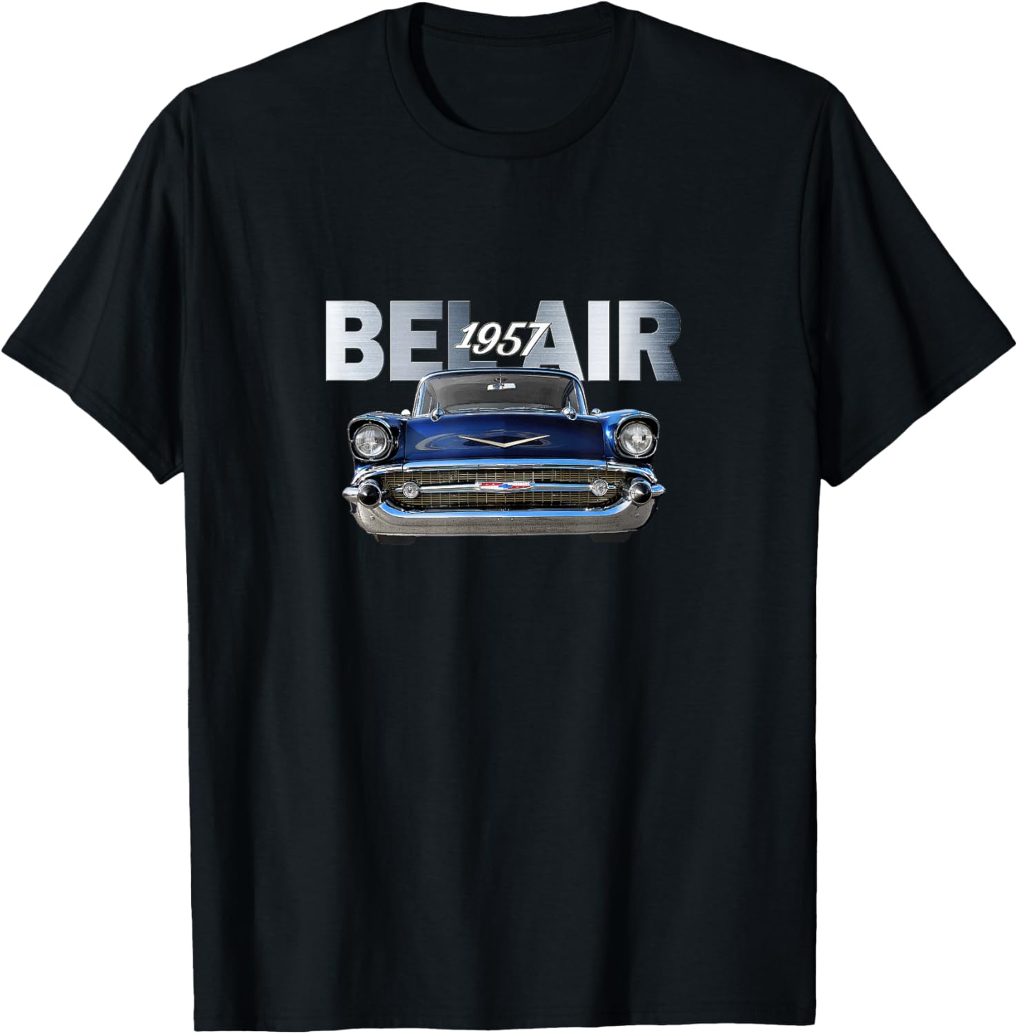 VINTAGE 1957 BEL AIR, AMERICAN, TRI FIVE CLASSIC 50s CAR ART