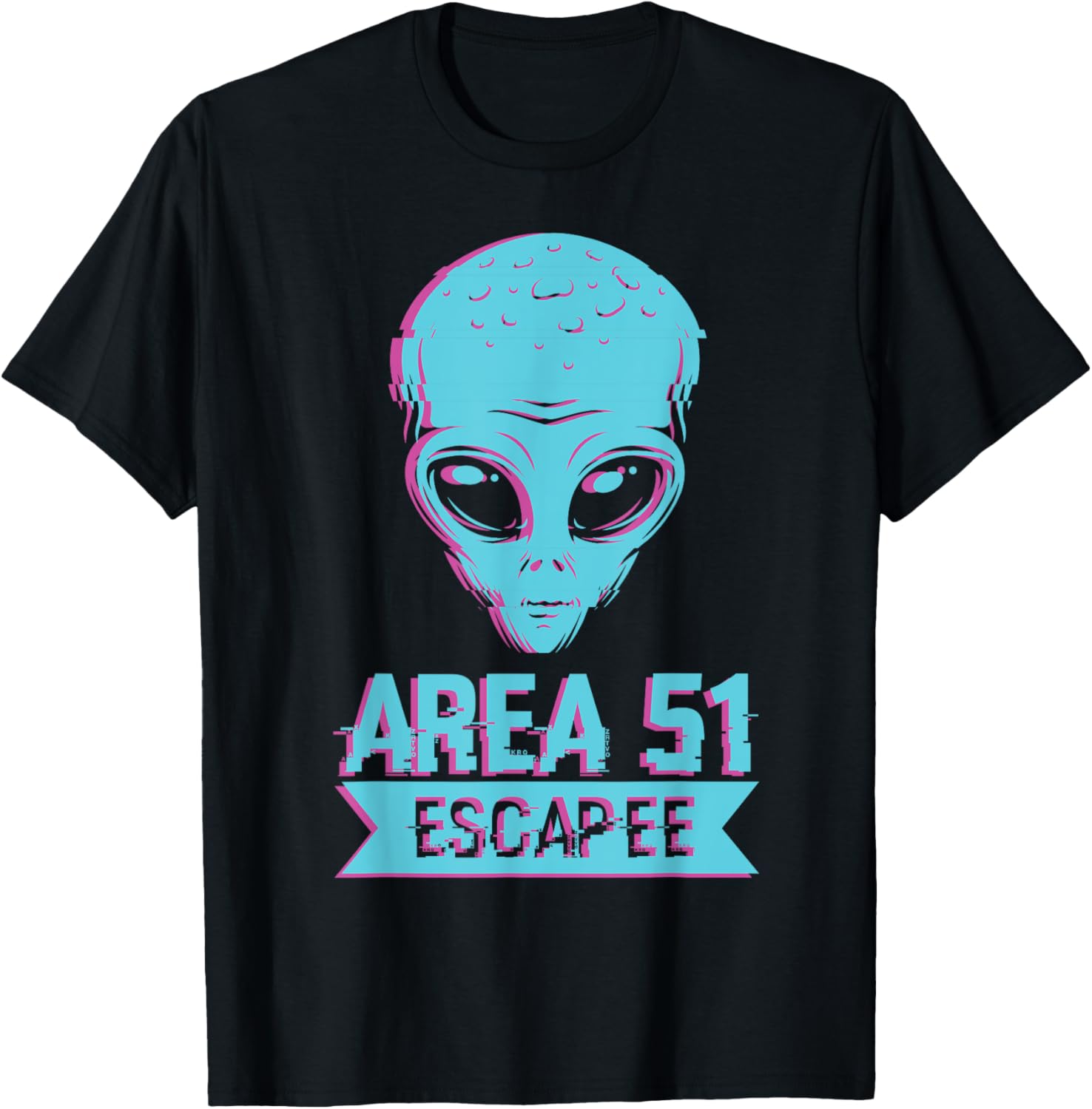 Alien Blue Face Head Area 51 Escapee